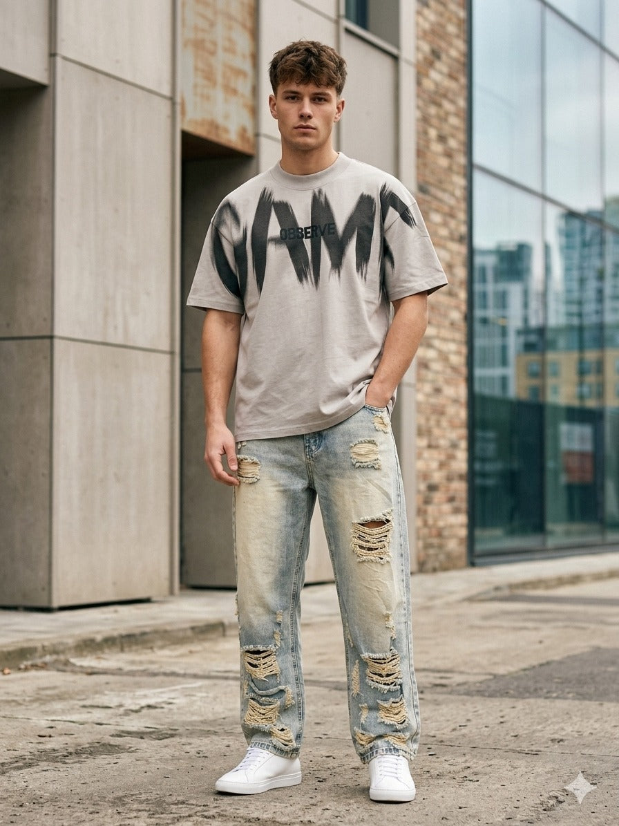 Playera Oversize Game – Estilo Urbano en Modo Activo
