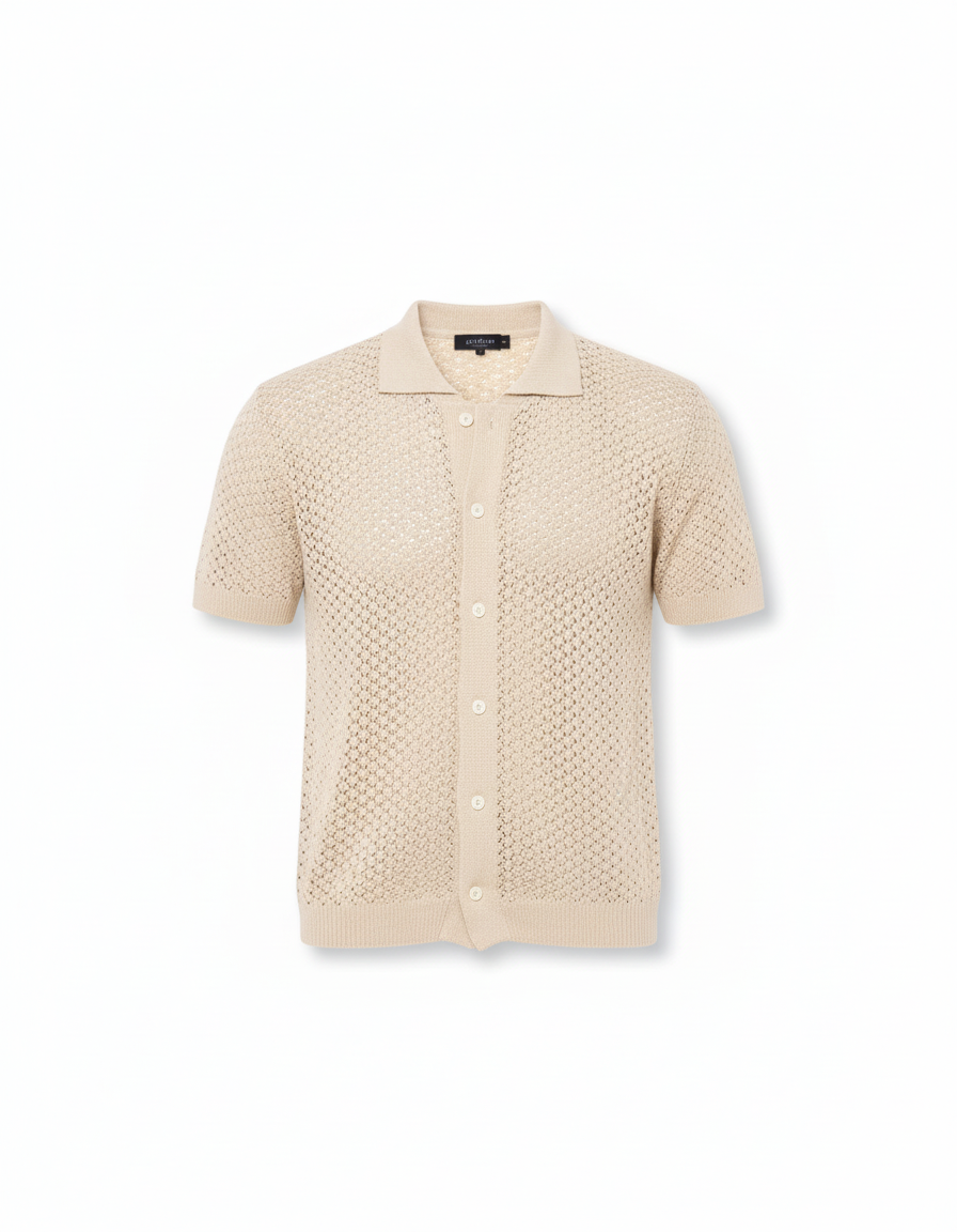 CAMISA DB CON PERFORACIÓN CORTE STRAIGHT