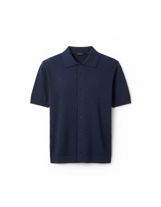 Camisa Diamond Knit DB – Textura Premium y Estilo Sofisticado