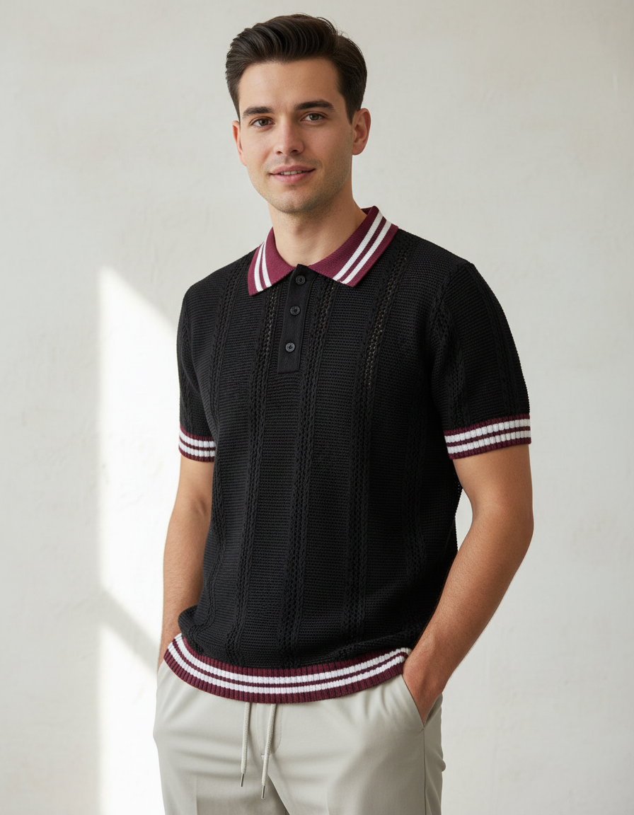 Polo Siena Knit DB – Elegancia Clásica con Toque Moderno