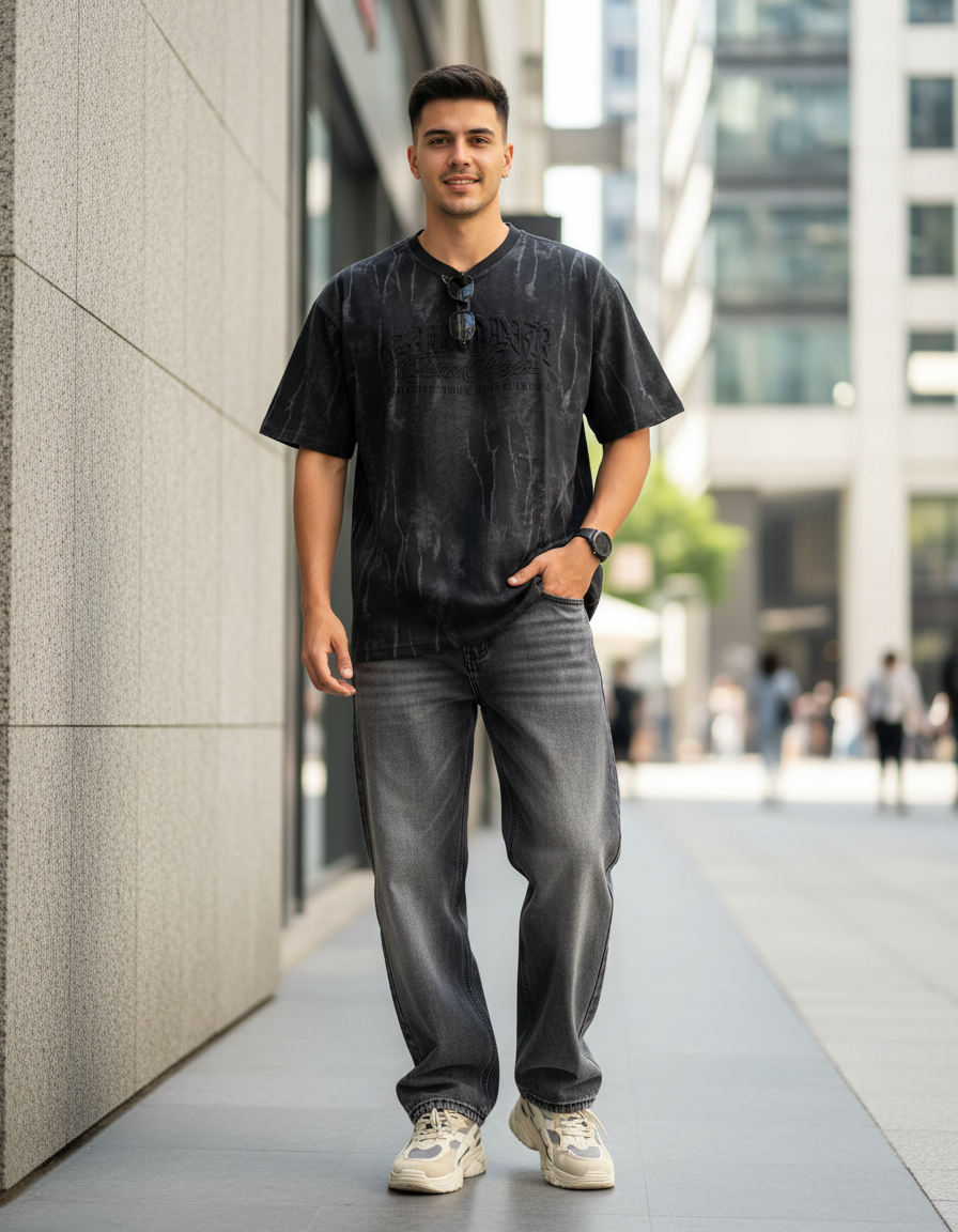 PLAYERA OVERSIZE LETRAS 3D