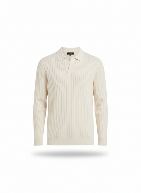 PLAYERA POLO LINEAS ML