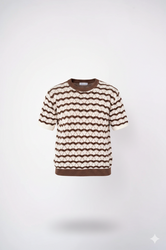 PLAYERA CON DISEÑO DE ONDAS
