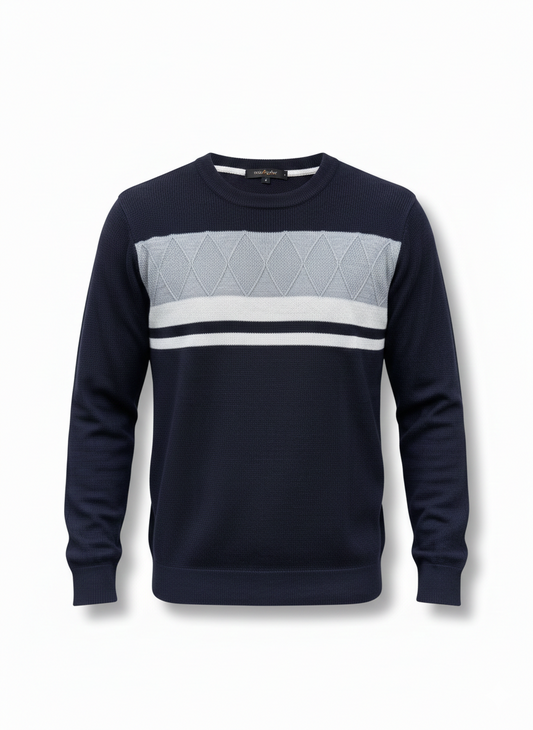 SUÉTER DB ROMBOS TRICOLOR - ESTILO SOFISTICADO Y COMODIDAD PREMIUM