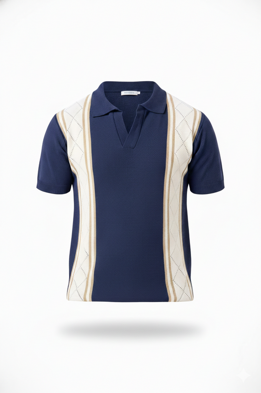 PLAYERA TEDJIDA CON DISEÑO DE ROMBOS