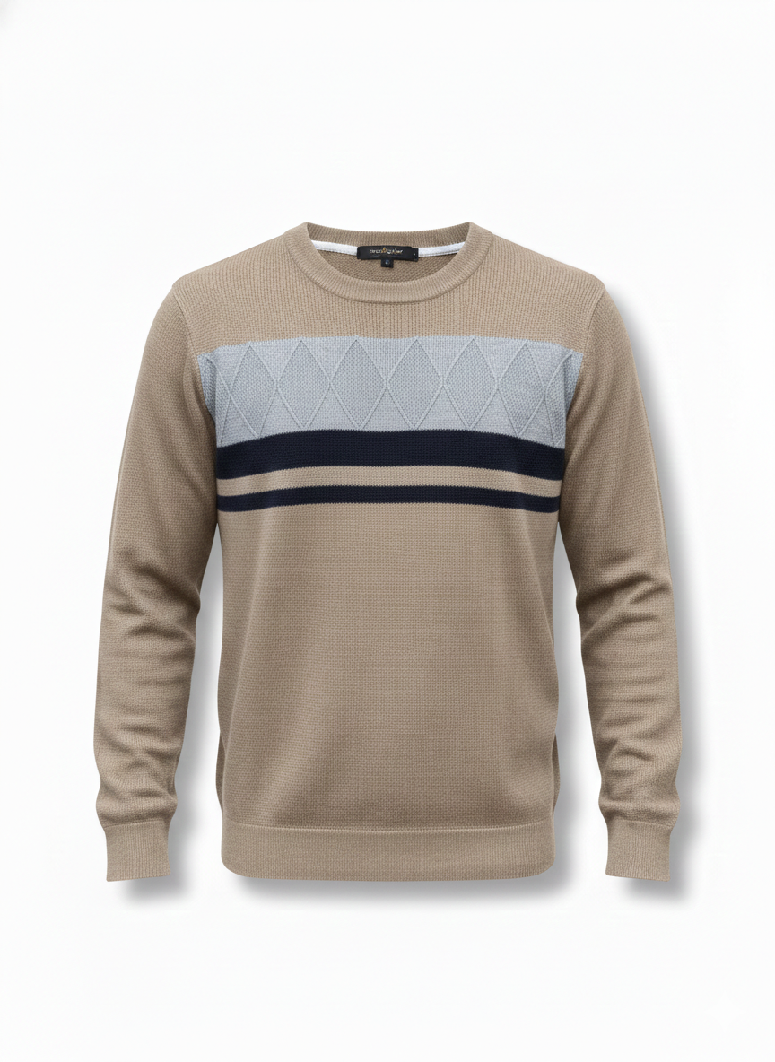 SUÉTER DB ROMBOS TRICOLOR - ESTILO SOFISTICADO Y COMODIDAD PREMIUM