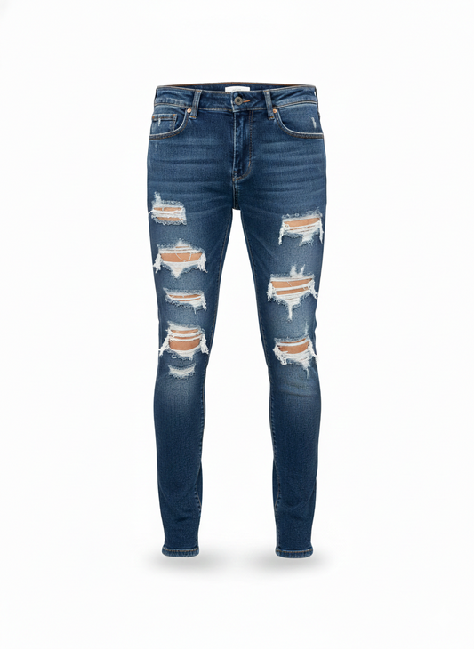 PANTALON ROTO C139 CORTE SLIM FIT