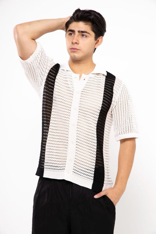 CAMISA DB PERFORACIÓN CORTE BOXY