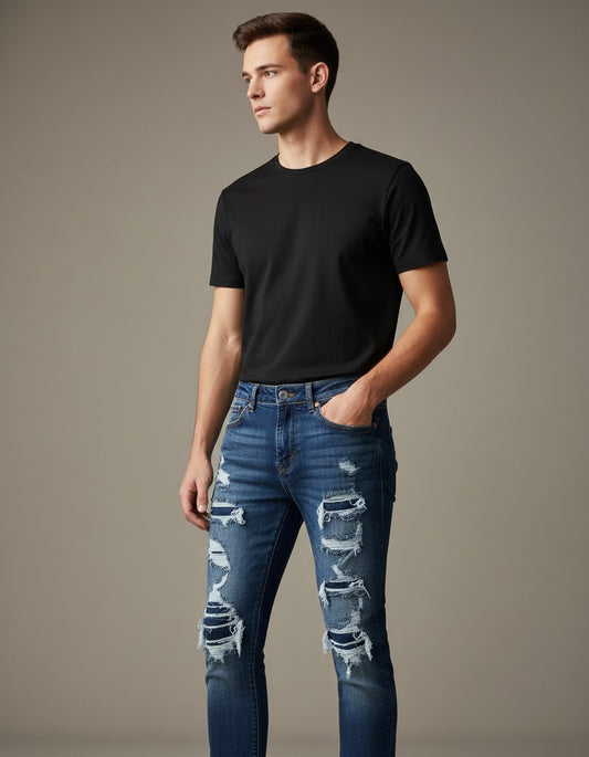 PANTALÓN ROTO CORTE SLIM FIT C85