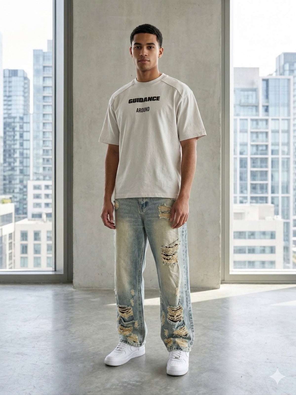 Playera Oversize Guidance – Estilo con Dirección