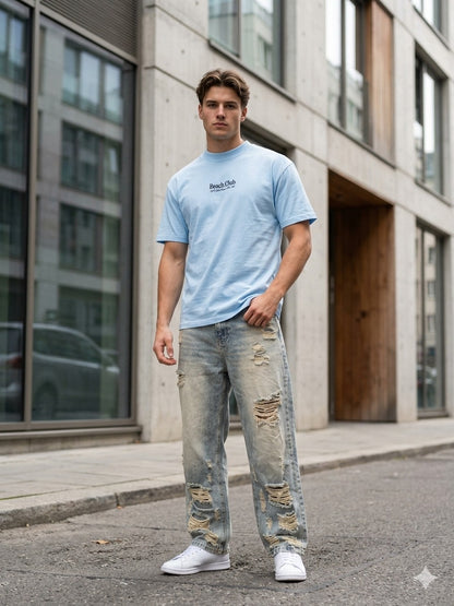 Playera Oversize Beach Club – Vibra Relax & Summer Style