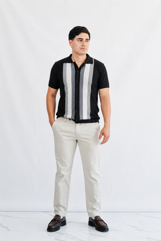 Camisa de Tejido Amalfi DB – Elegancia Texturizada Premium