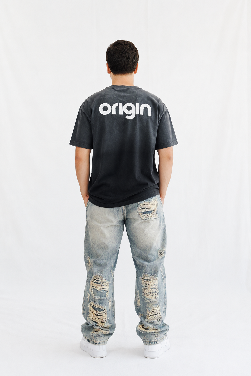 Playera Oversize Origin con Cadena – Street Style Premium