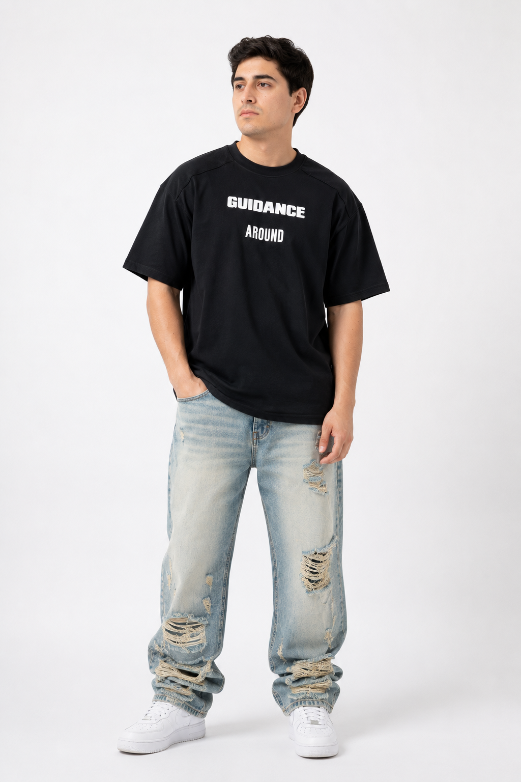 Playera Oversize Guidance – Estilo con Dirección