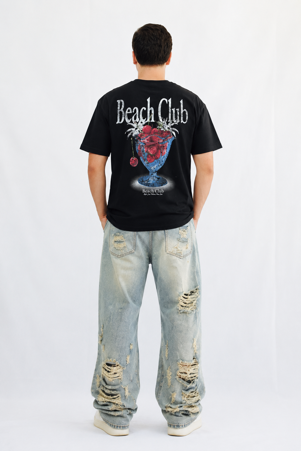 Playera Oversize Beach Club – Vibra Relax & Summer Style