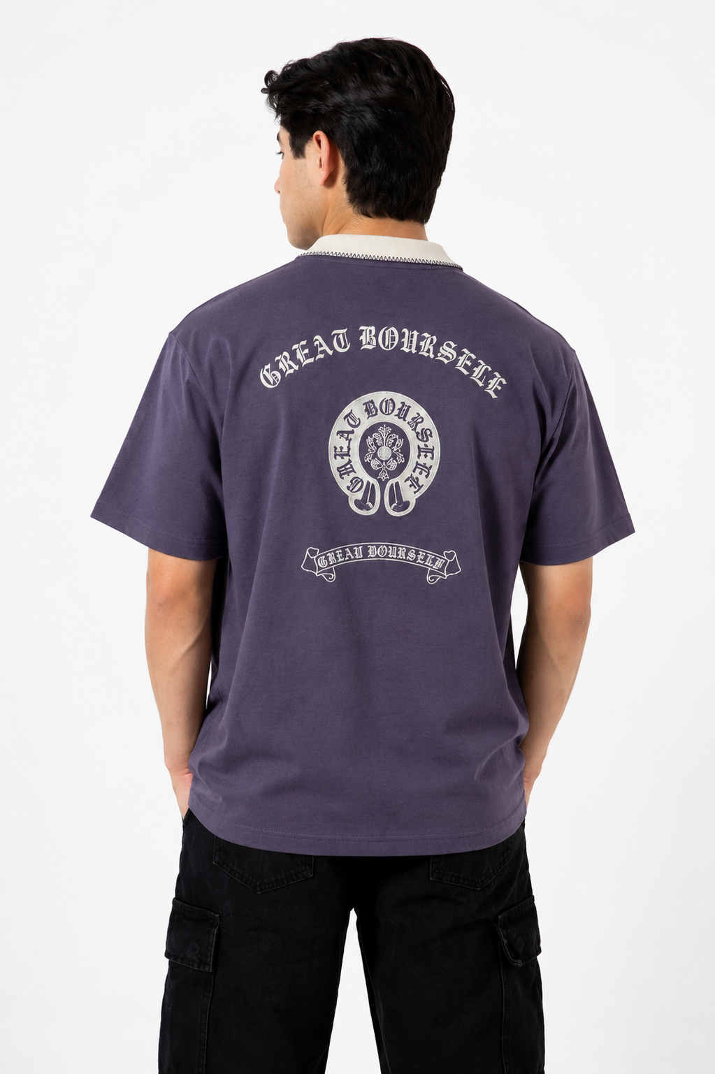 Polo Bordada Oversize – Elegancia Relajada con Toque Premium