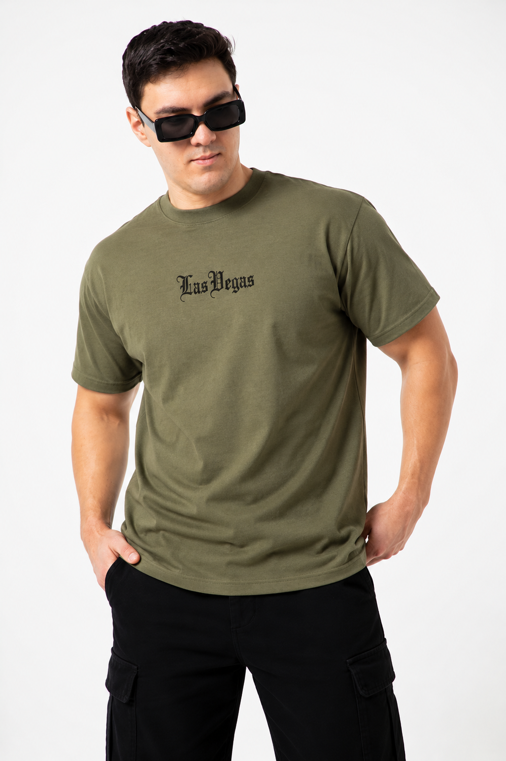 Playera Oversize “Las Vegas” – Estilo Urbano con Actitud Nocturna