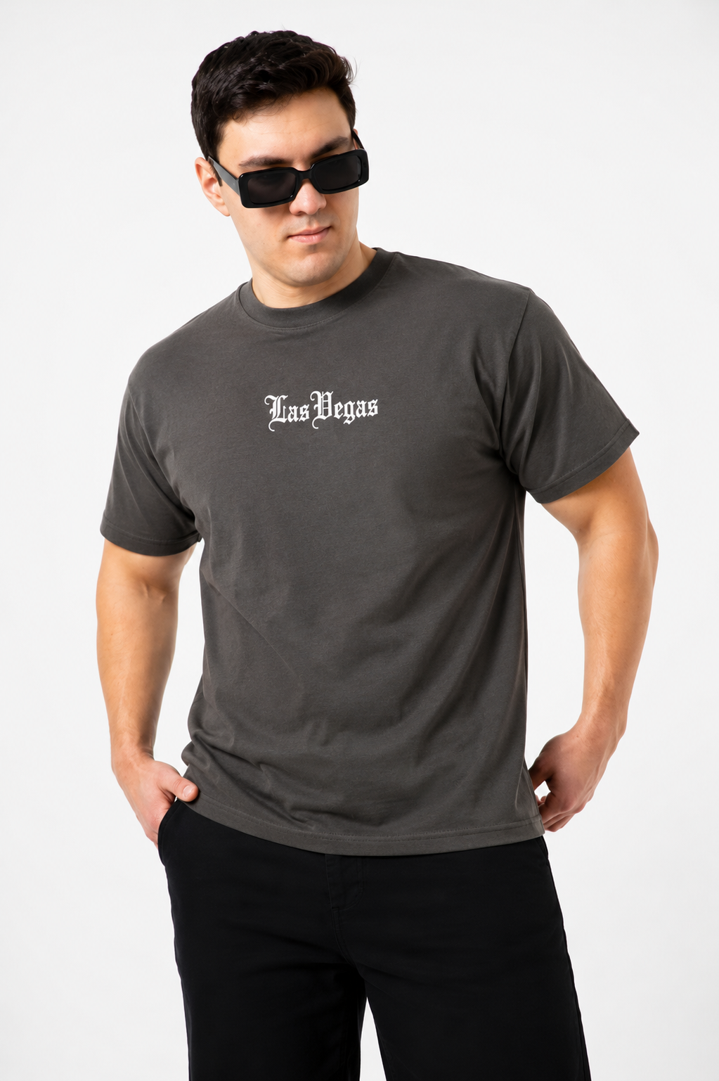 Playera Oversize “Las Vegas” – Estilo Urbano con Actitud Nocturna