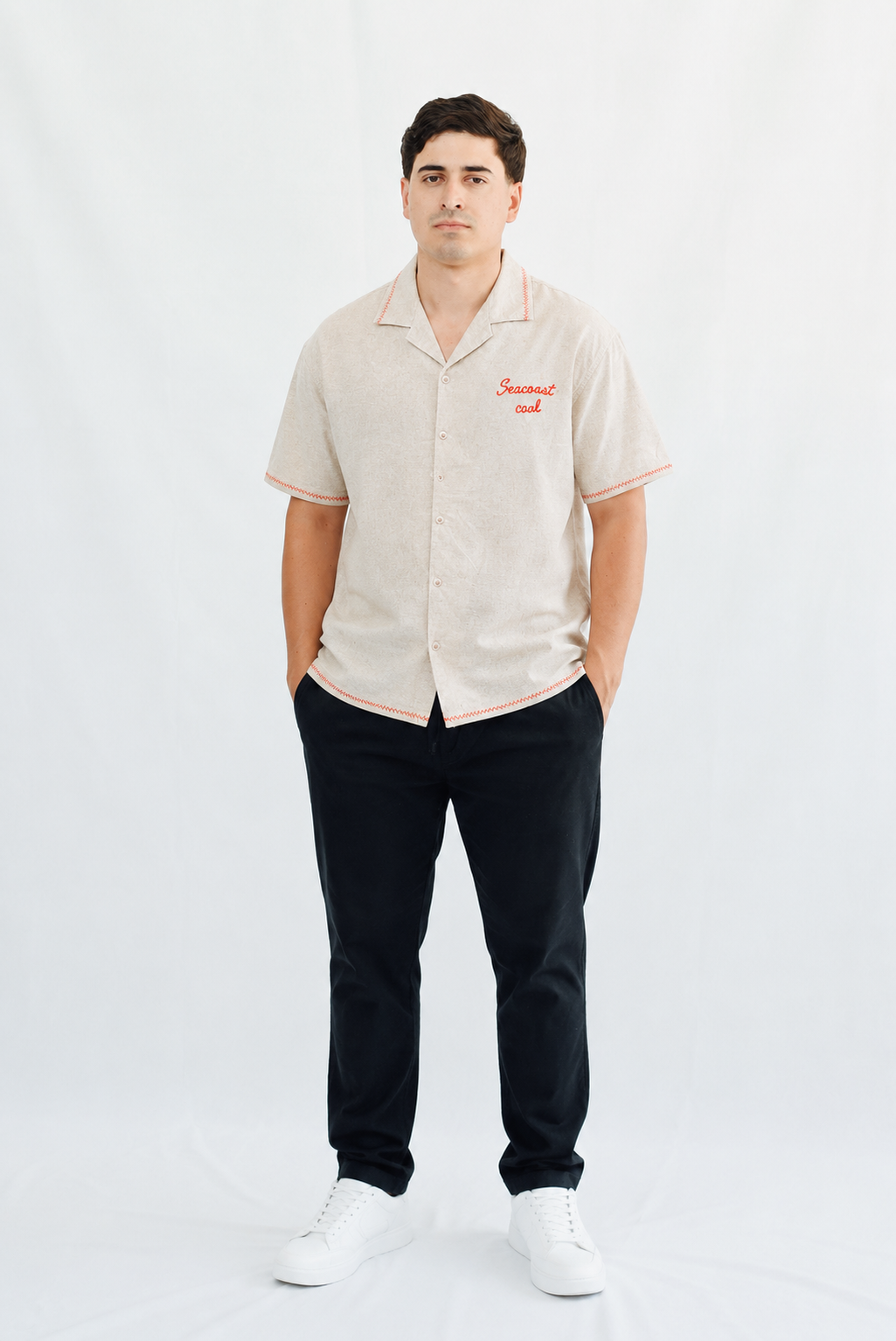 Camisa Seacoast Coal – Elegancia Costera