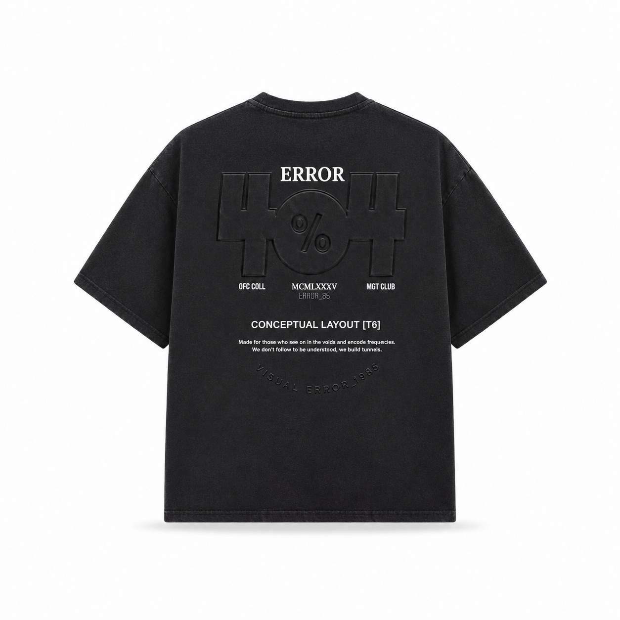 Playera Error 404 Oversize – Diseño Urbano