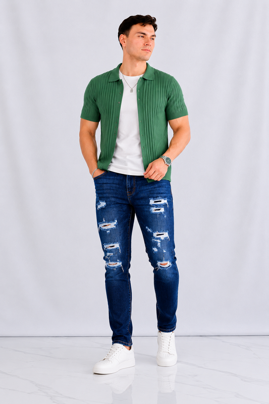 PANTALON ROTO C139 CORTE SLIM FIT