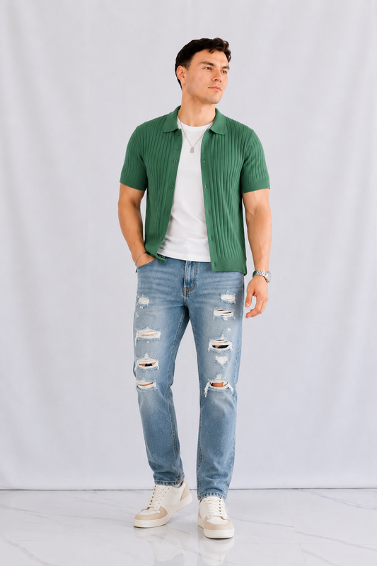 PANTALÓN ROTO C87 CORTE SLIM FIT