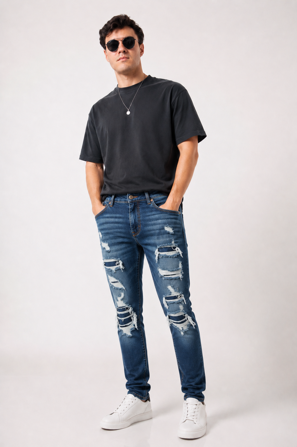 PANTALÓN ROTO CORTE SLIM FIT C85