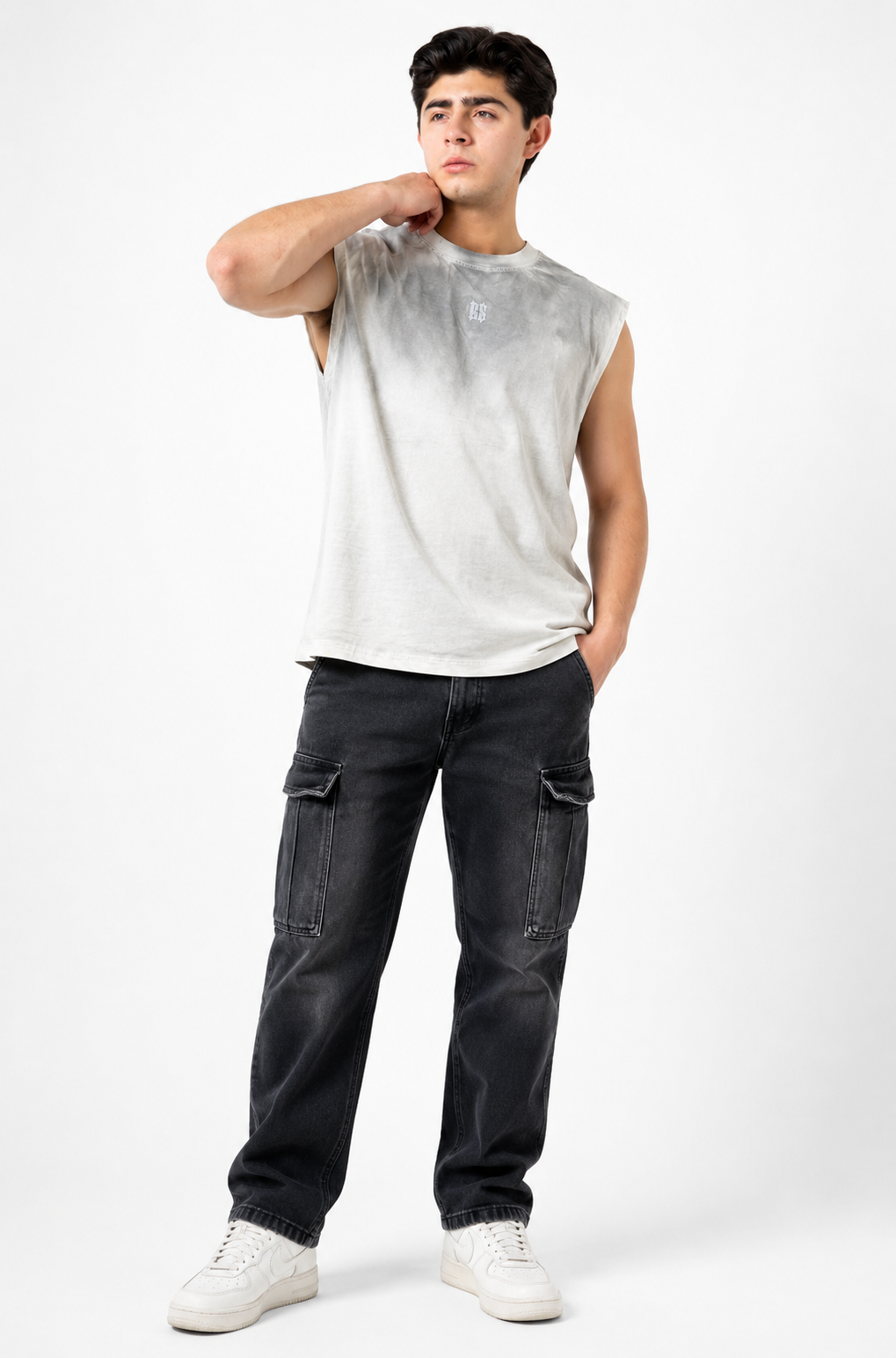 Playera Sin Mangas Efecto Aerosol – Estilo Urbano Premium