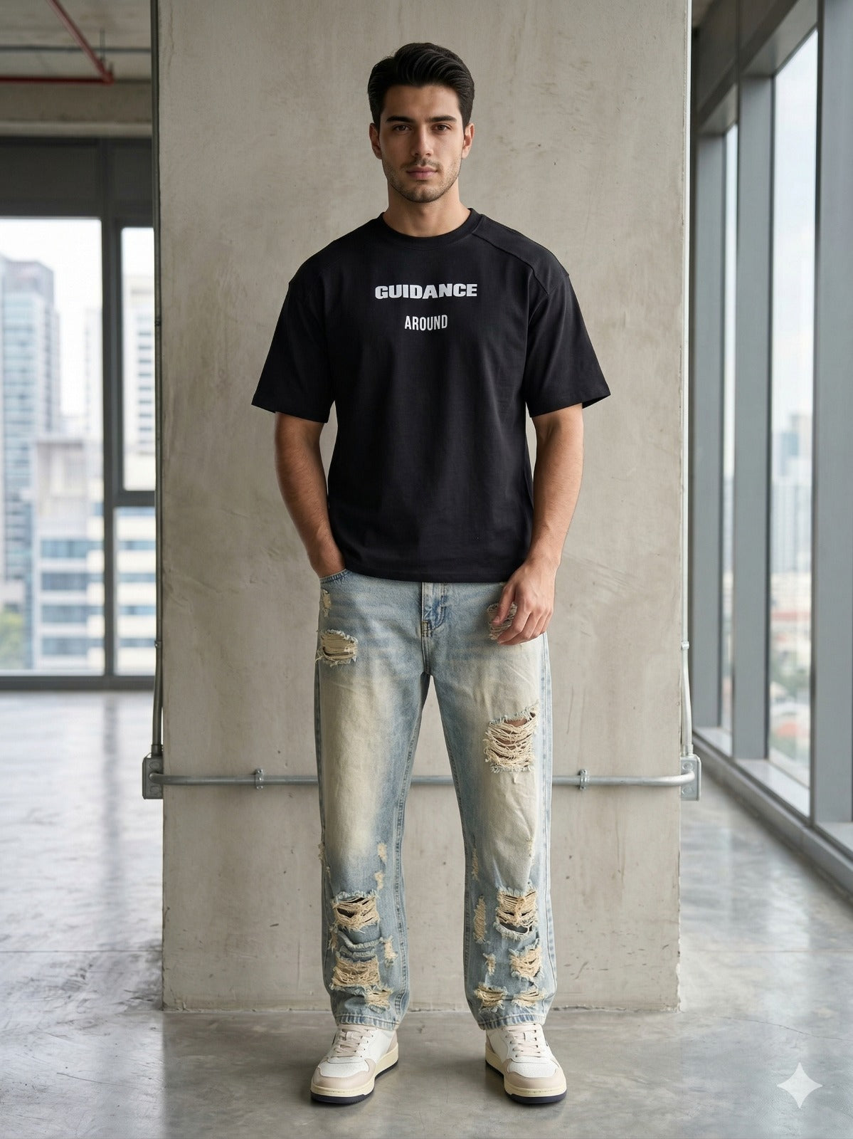Playera Oversize Guidance – Estilo con Dirección