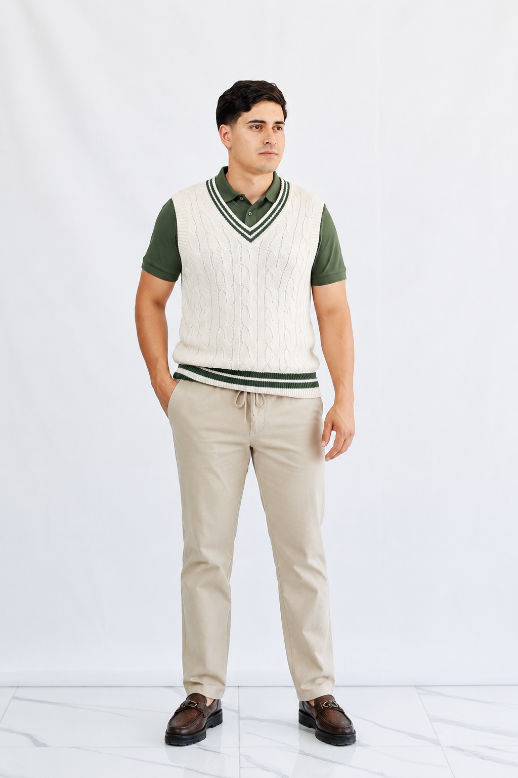 CHALECO BEIGE DB