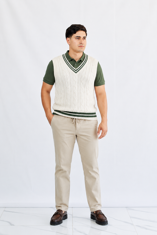 CHALECO BEIGE DB