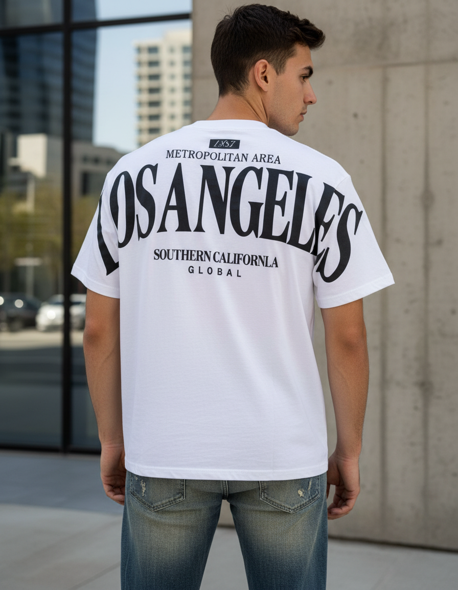 PLAYERA OVERSIZE LOS ANGELES