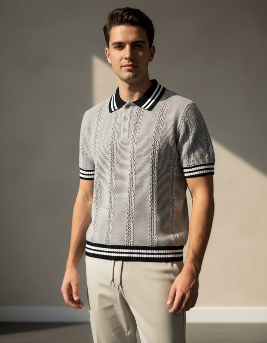 Polo Siena Knit DB – Elegancia Clásica con Toque Moderno