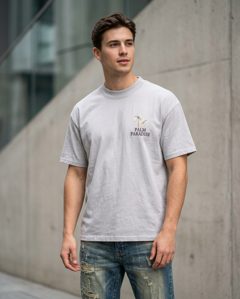 Playera Palm Paradise Oversize – Summer Vibes Edition