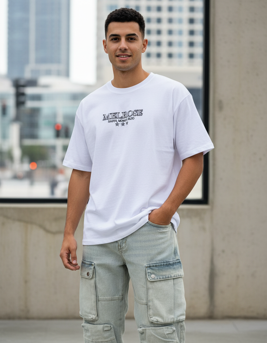 Playera Melrose Oversize – Estilo Urbano y Comodidad Premium
