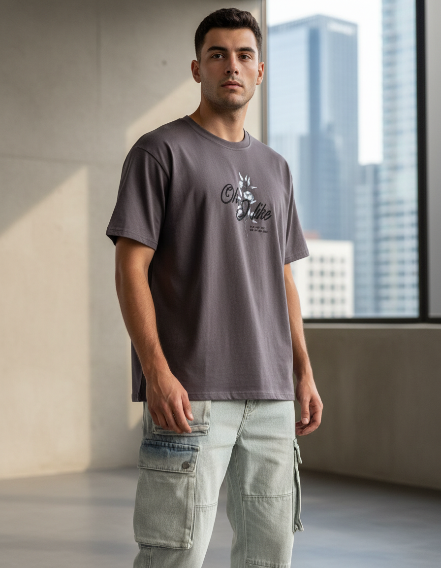 Playera “Oh, I Like” Oversize – Estilo Relajado con Actitud