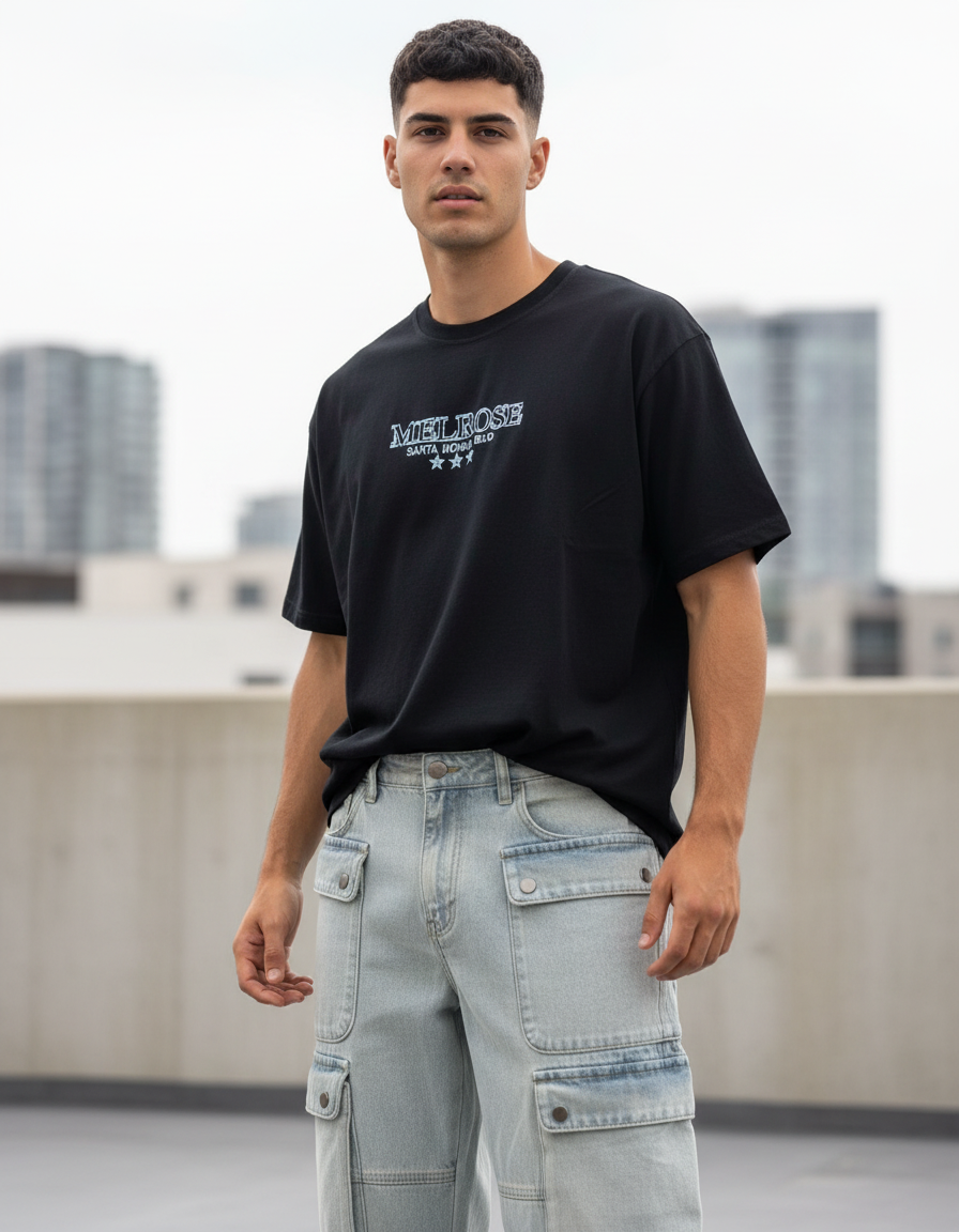 Playera Melrose Oversize – Estilo Urbano y Comodidad Premium