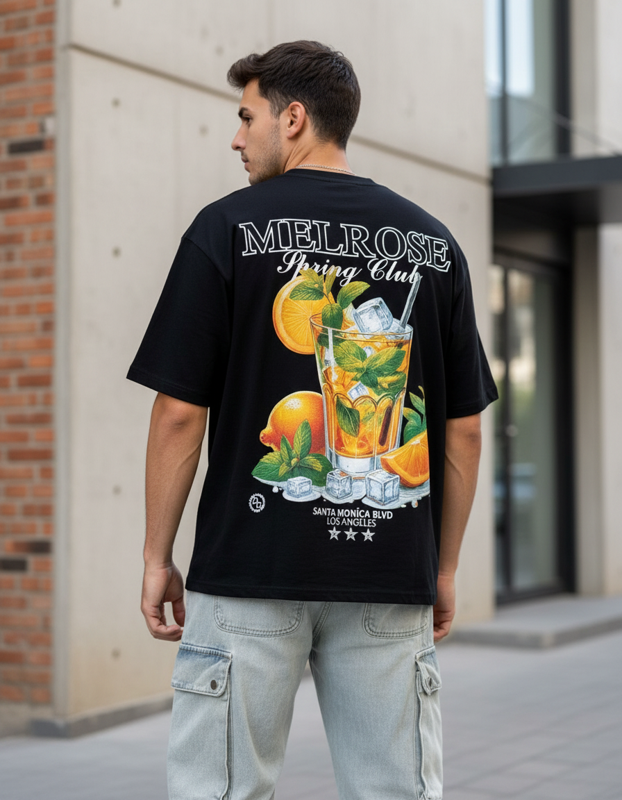 Playera Melrose Oversize – Estilo Urbano y Comodidad Premium