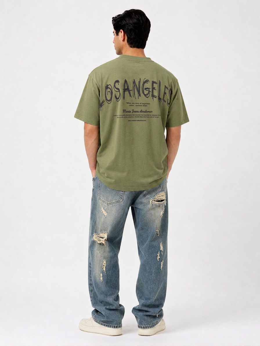 Playera Los Angeles Oversize – Estilo Urbano
