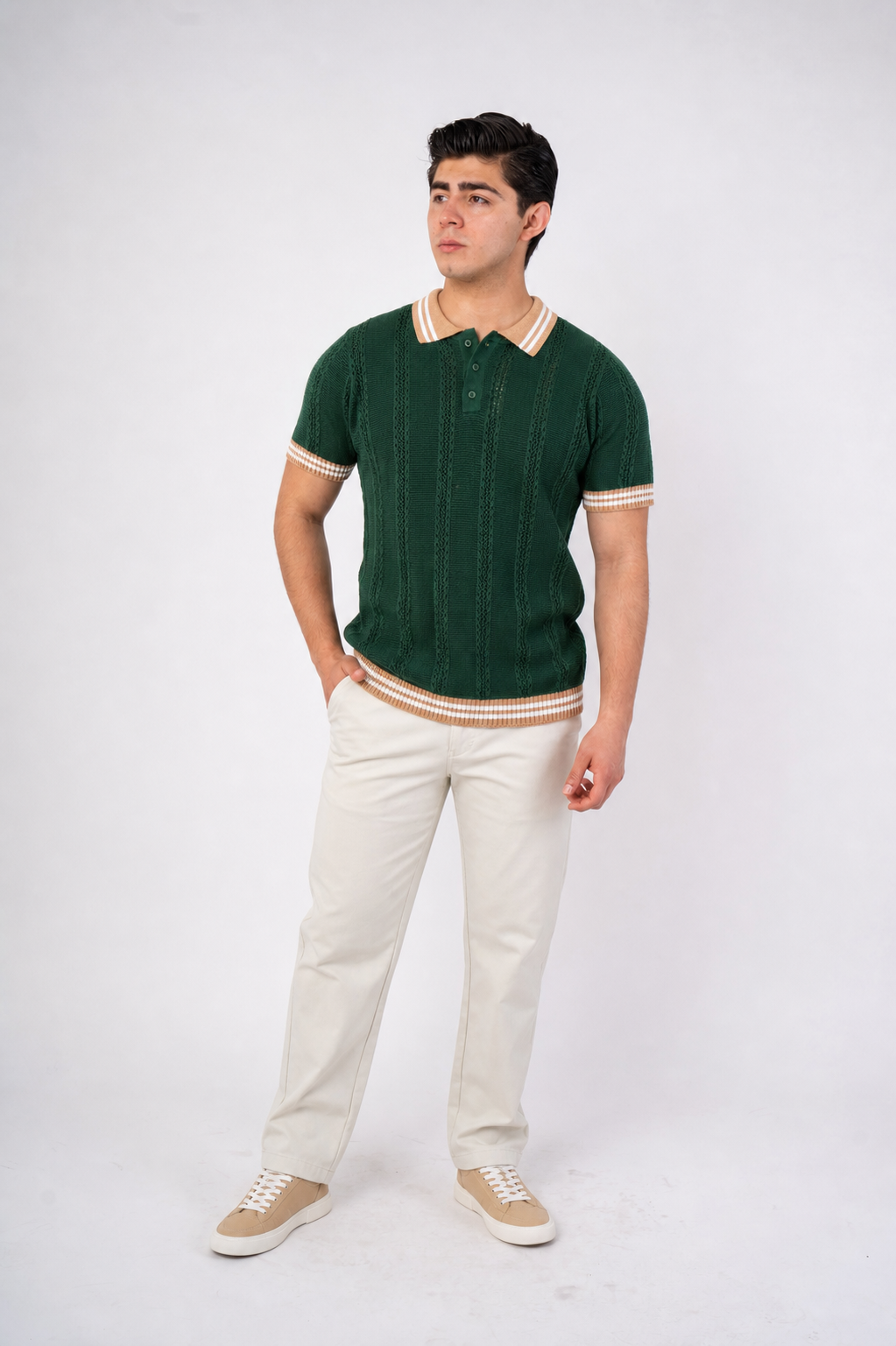 Polo Siena Knit DB – Elegancia Clásica con Toque Moderno