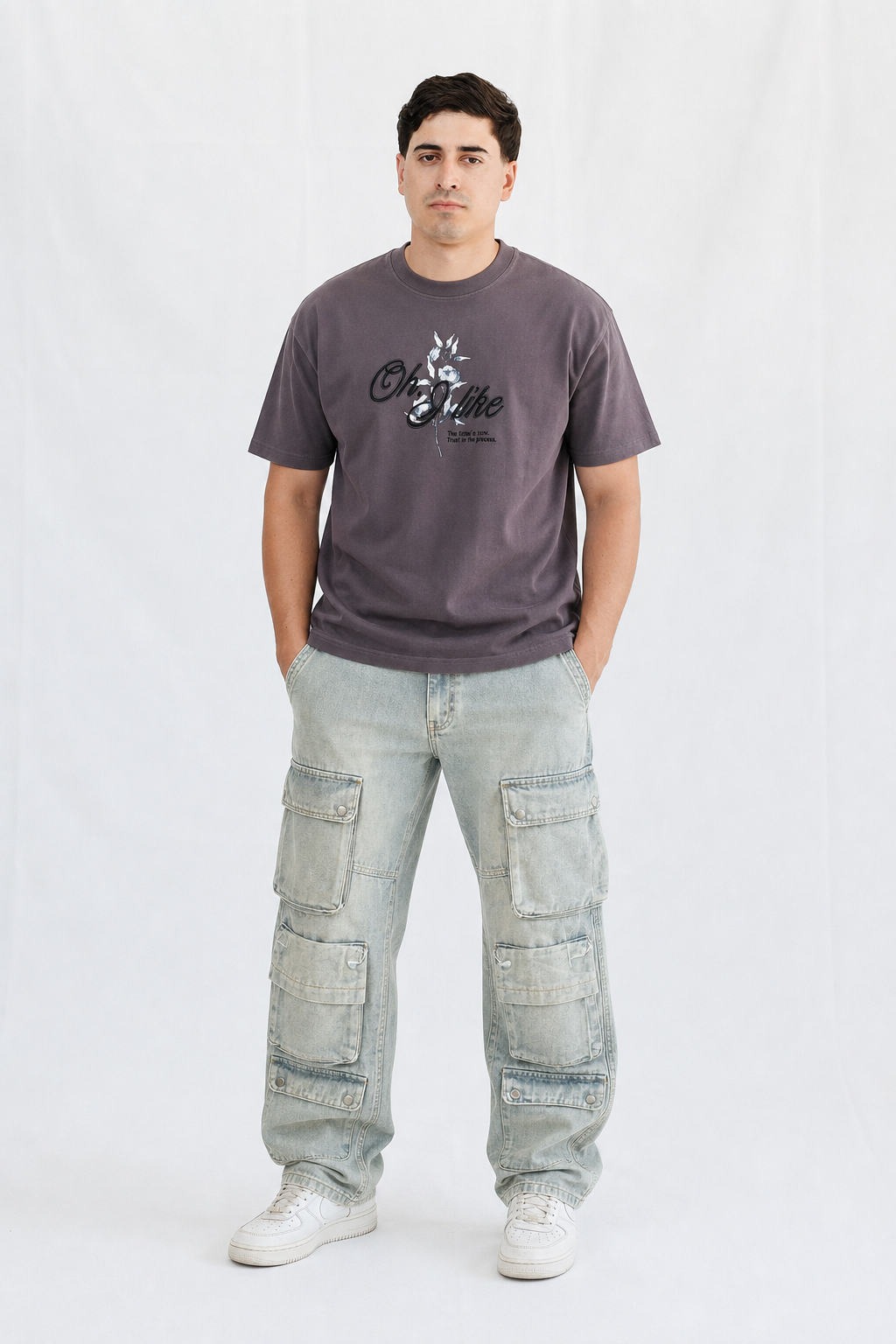 Playera “Oh, I Like” Oversize – Estilo Relajado con Actitud