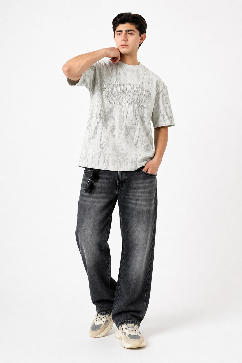 PLAYERA OVERSIZE LETRAS 3D