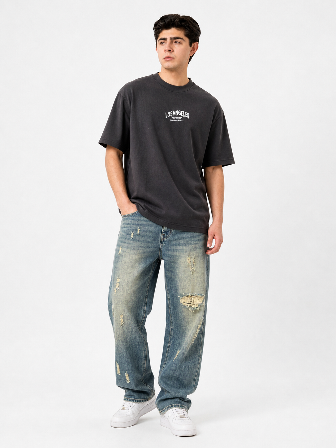 Playera Los Angeles Oversize – Estilo Urbano