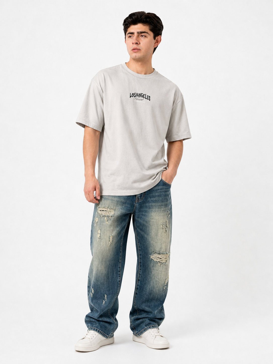 Playera Los Angeles Oversize – Estilo Urbano