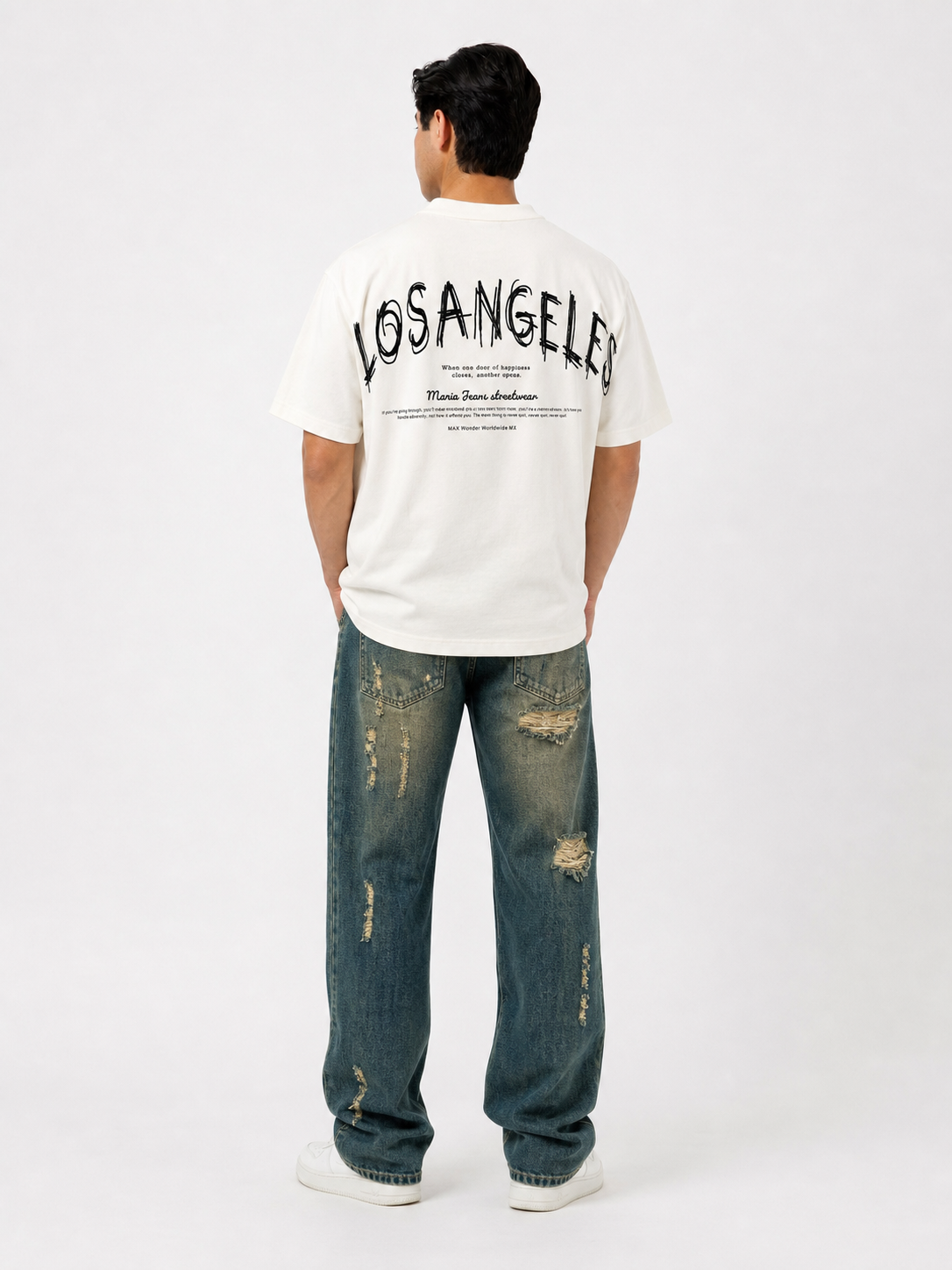 Playera Los Angeles Oversize – Estilo Urbano
