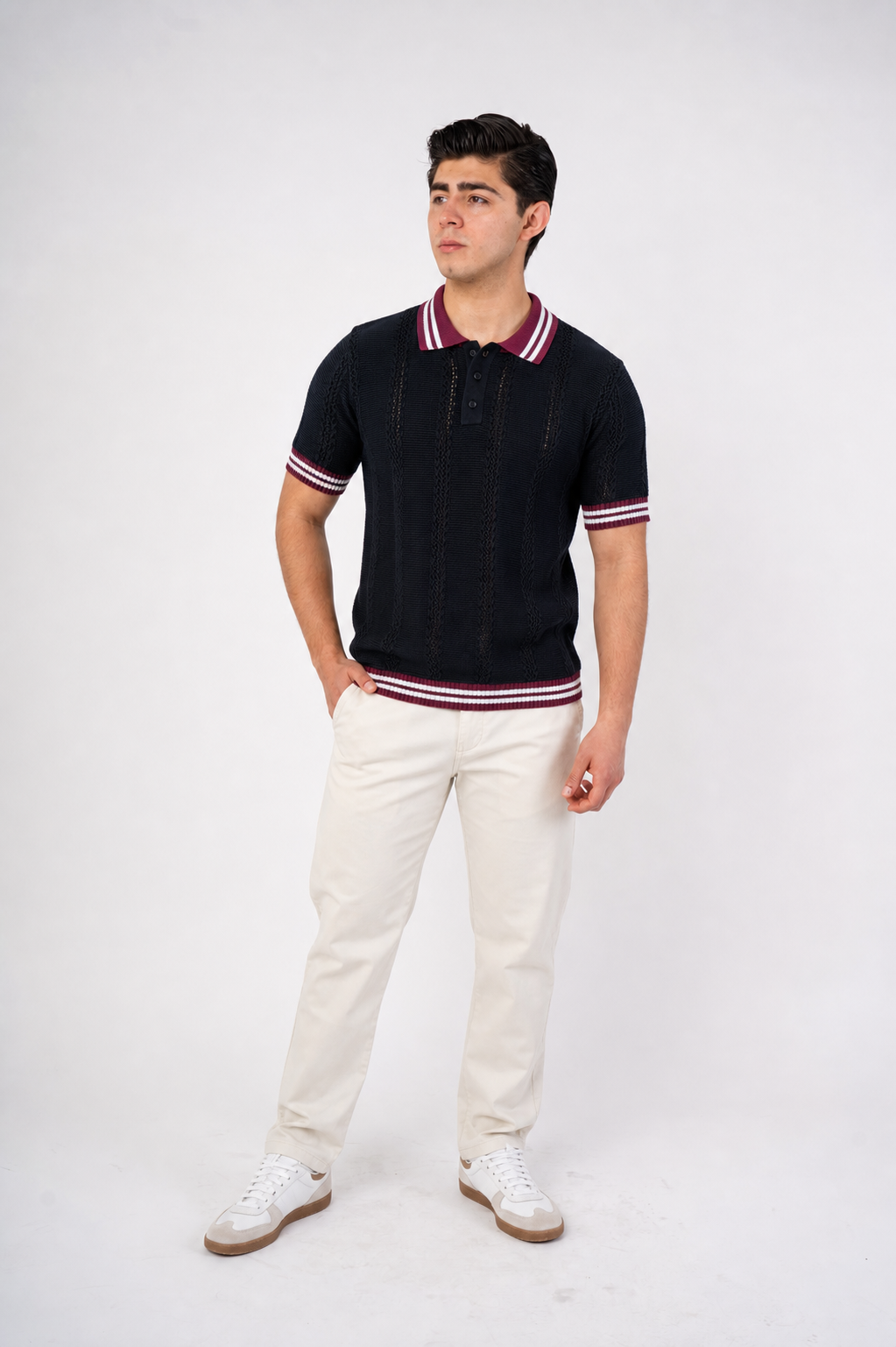 Polo Siena Knit DB – Elegancia Clásica con Toque Moderno