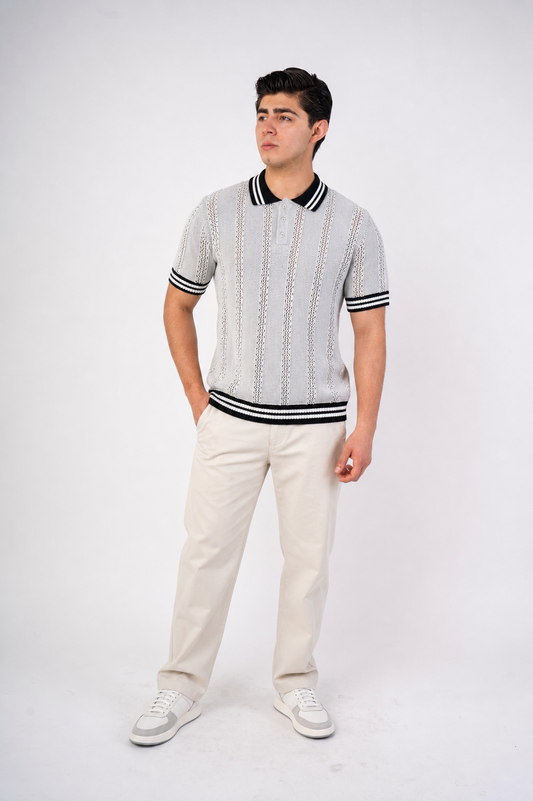 Polo Siena Knit DB – Elegancia Clásica con Toque Moderno