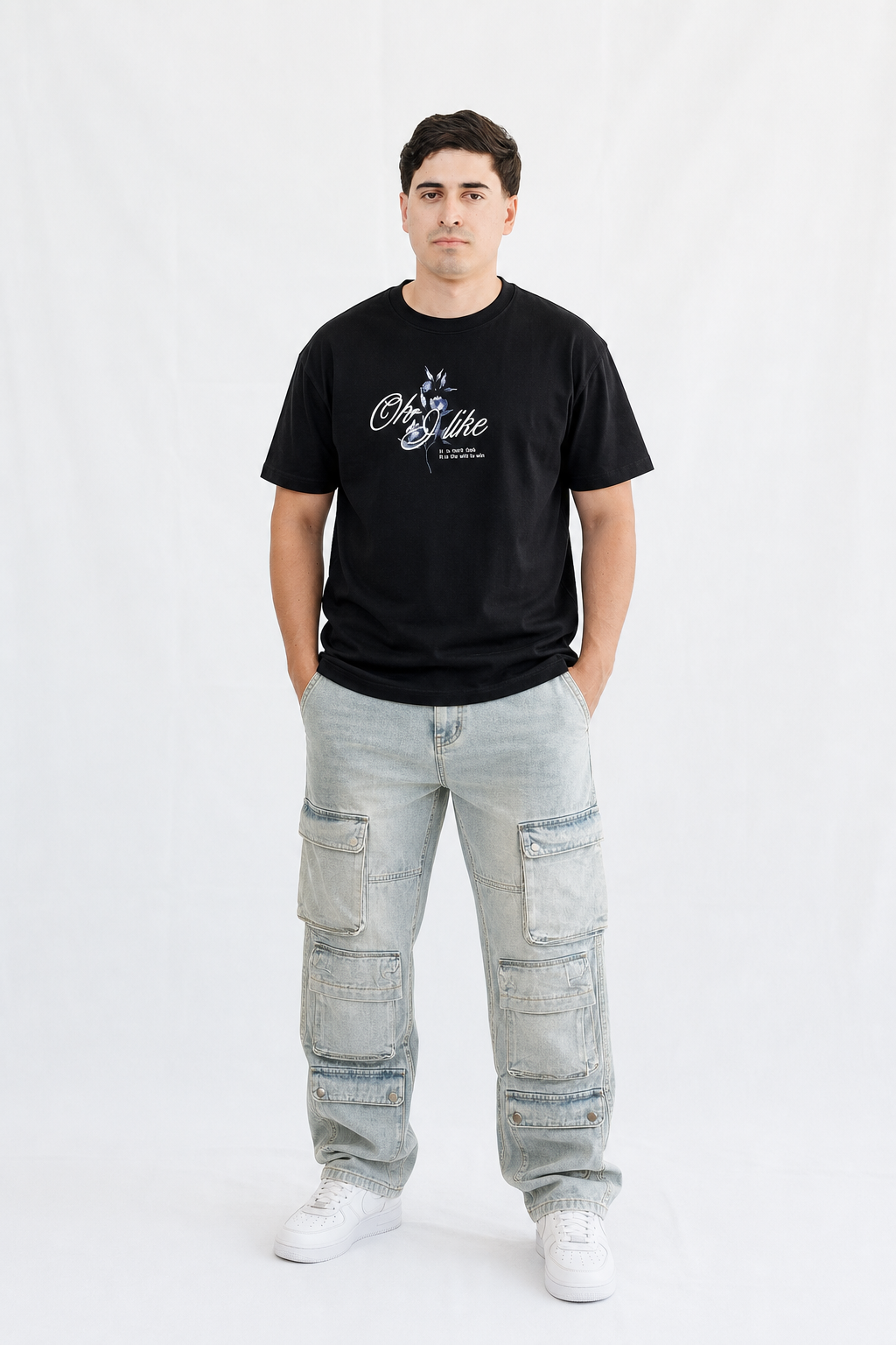 Playera “Oh, I Like” Oversize – Estilo Relajado con Actitud