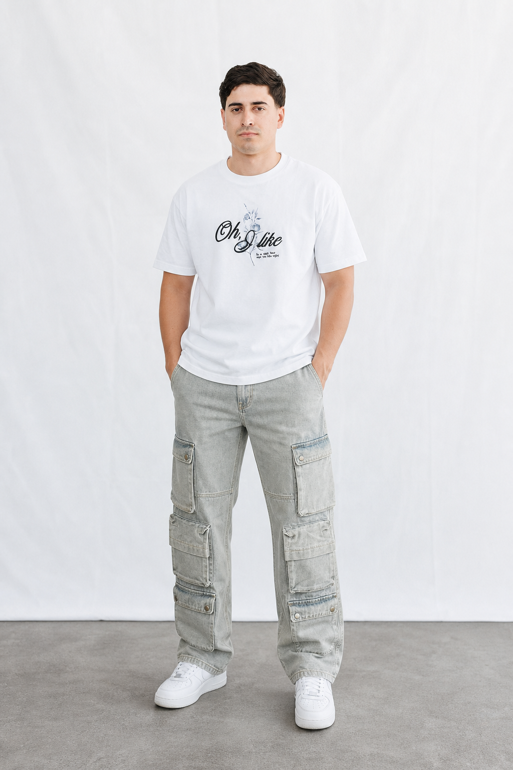 Playera “Oh, I Like” Oversize – Estilo Relajado con Actitud