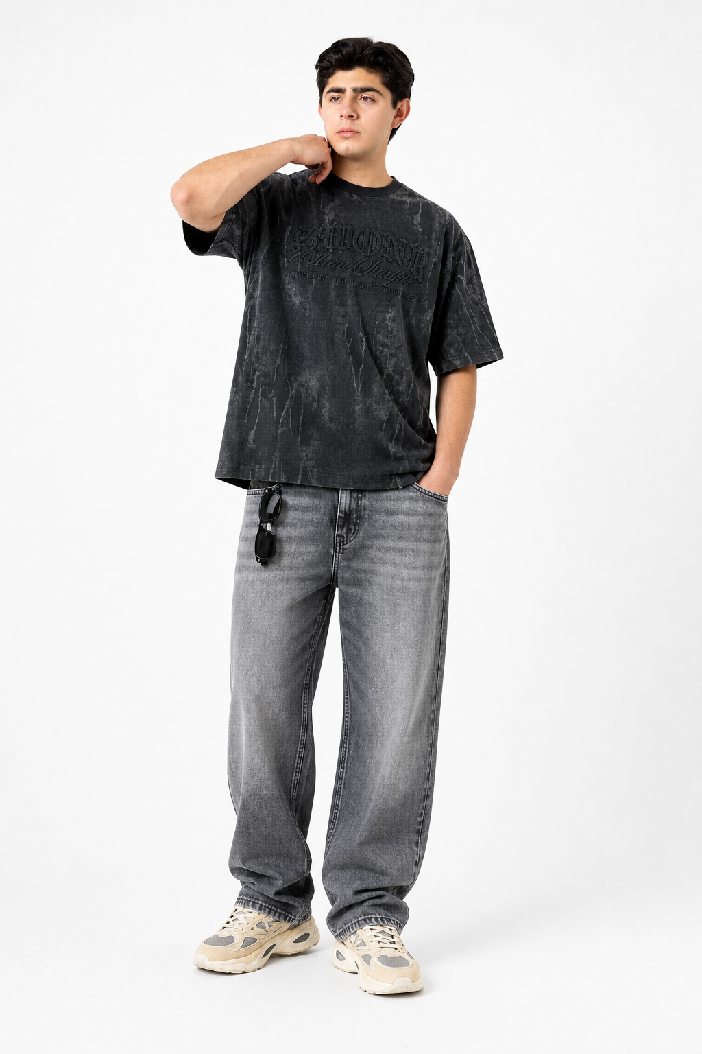 PLAYERA OVERSIZE LETRAS 3D